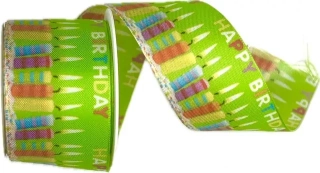 Stuha narozeninová BIRTHDAY CANDLE 40mm x 2m (8,-Kč/m)