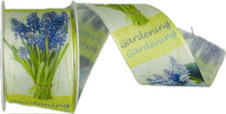 Stuha látková GARDENING JOY bavlněná  40mm x 2m (14,-Kč/m)